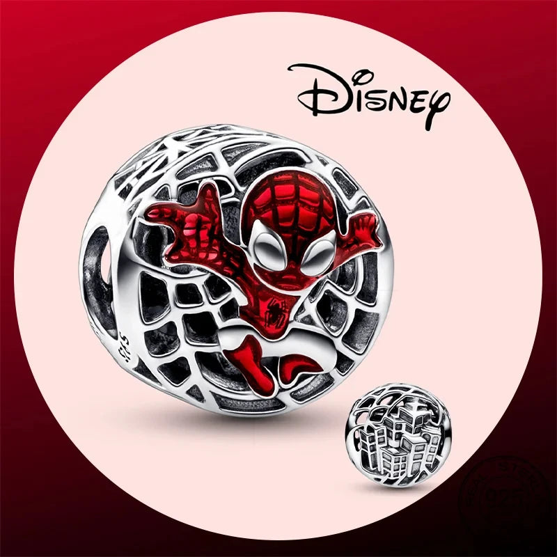100% 925 sterling silver Marvel series Disney Charm Beads suitable for original DlY bracelets, women's jewelry gifts