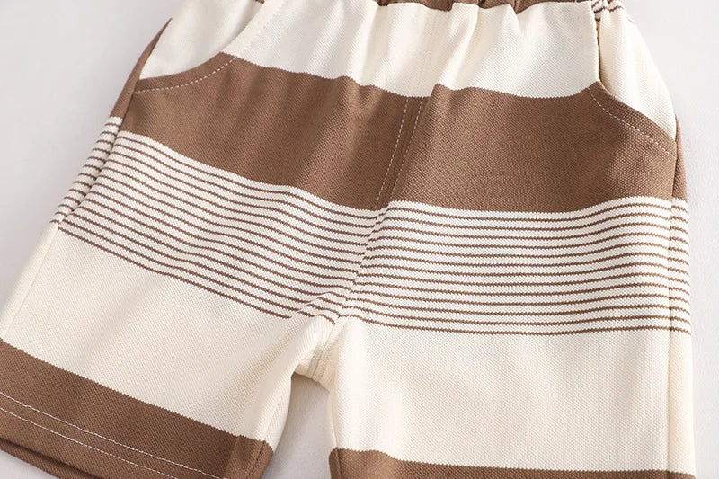New Summer Baby Girl Clothes Suit Boys Clothing Children Striped T-Shirt Shorts 2Pcs/Sets Toddler Casual Costume Kids Tracksuits