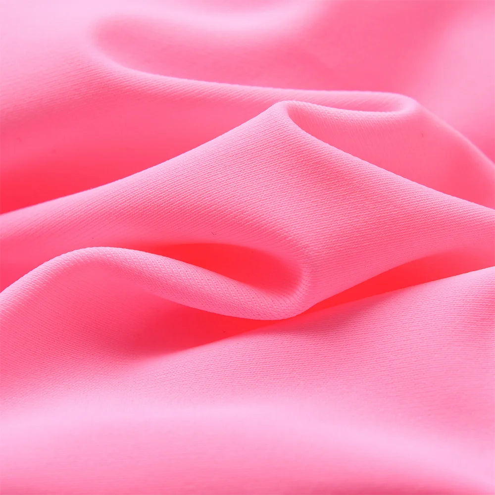 Girls Pink Floral Bikini Sets Kids One Shoulder Tulle Pink Swimsuit 2 Pcs Toddlers Summer Beach Vacation Party Stylish Swimwear