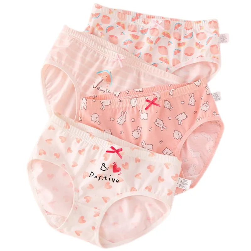 Girl A Cotton Briefs Boxers Breathable Underpants Girl Quality Panties Size 90-165 Healthy Briefs Kids Comfortable Soft Boxers