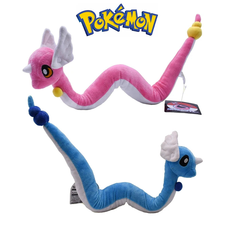 20-68cm Kawaii Pokemon Original Flash Dragonite Mini Dragon Dragonair Cartoon Soft Plush Doll Throw Pillow Child Birthday Gift