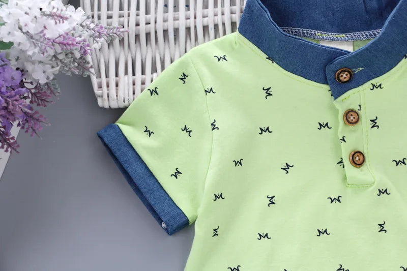 New Summer Baby Clothes Suit Children Boys Fashion T-Shirt Shorts 2Pcs/Set Infant Outfits Toddler Casual Costume Kids Tracksuits