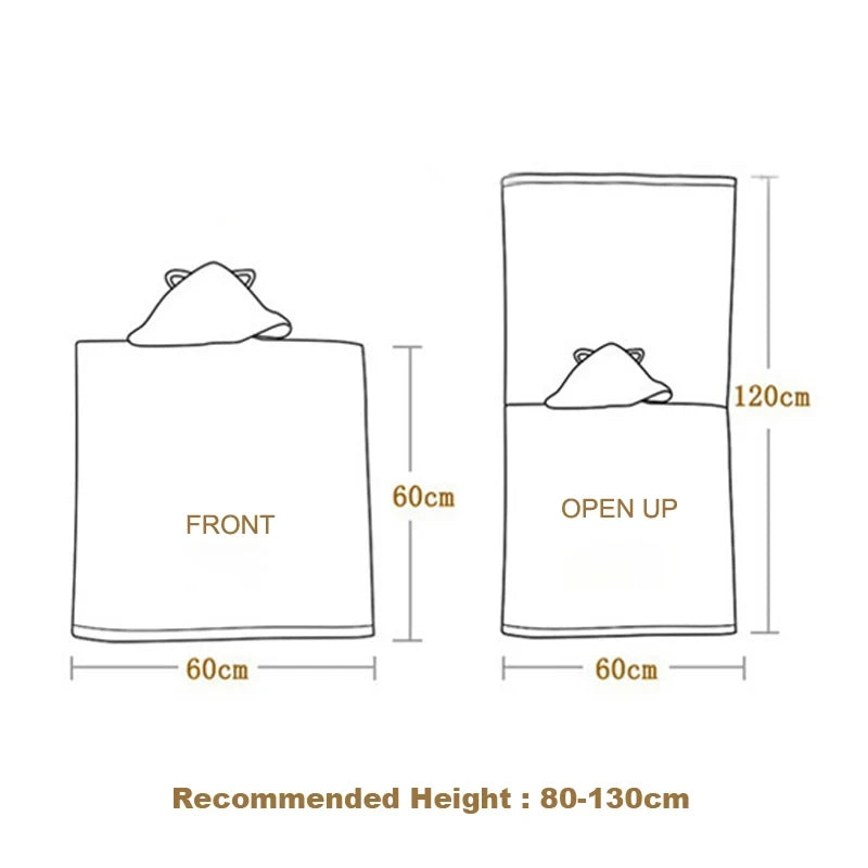 The Mermaid Princess Toddler Hooded Beach Towel Coverup Cape for Kid Girl Toddler Pool Towel Bath Camping Hooded Bathrobe Poncho