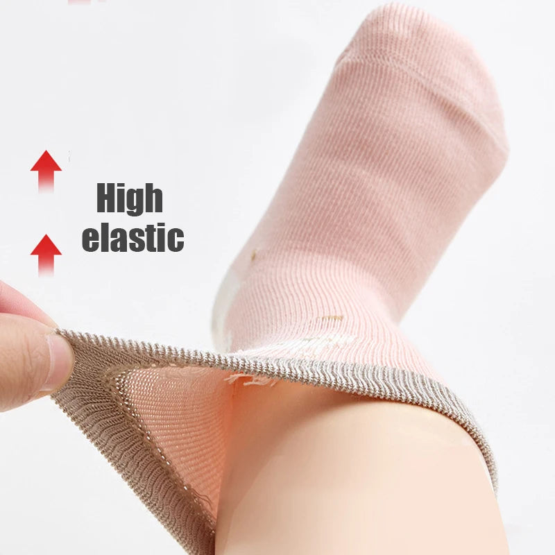5 Pairs Kids Socks Cute Cartoon Warm Girls Socks Infant Children Girls Socks Soft Breathable Baby Socks For Girls