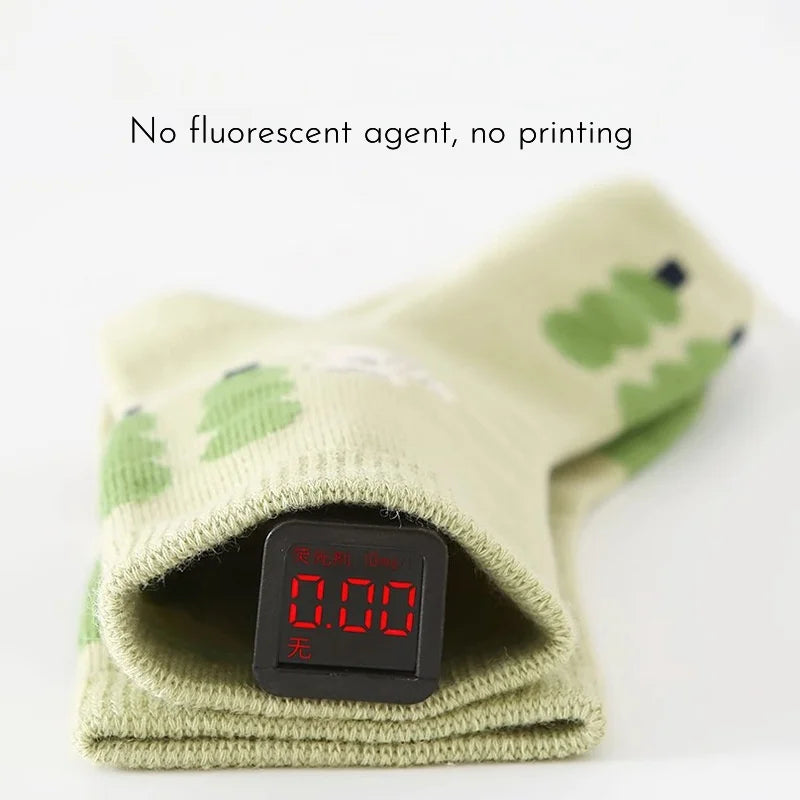 Kids' Socks Boys Girls Autumn Cotton Socks Baby Animals Pattern Socks Children Mid-calf Sock 5 Pairs