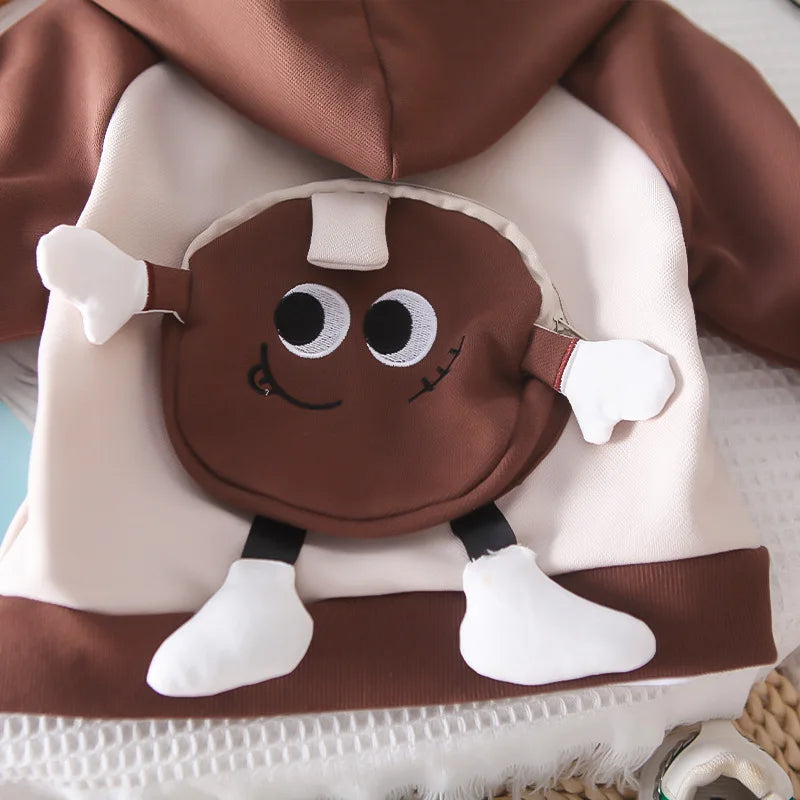 New Autumn Baby Clothes Girls Clothing Children Boys Hooded Jacket T-Shirt Pants 3Pcs/Set Toddler Casual Costume Kids Tracksuits