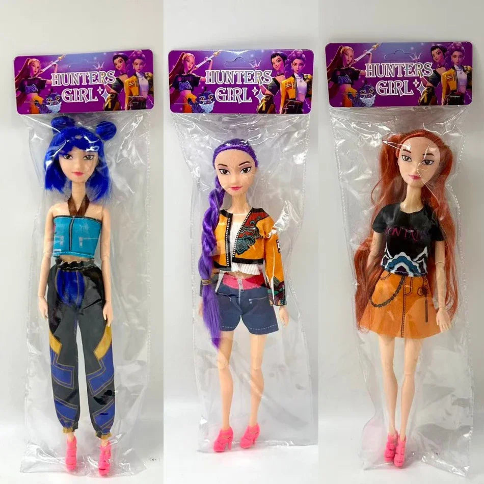 3pcs  Demon Hunters  NEW Anime KPop Doll Vinyl Toy Rumi Mira zoi Character vinyl mask figurine Birthday Gift Fan Club Gifts