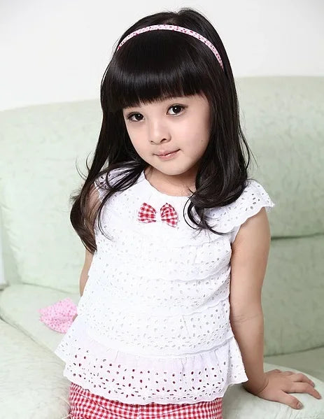 Summer 2/piece Set for Girls Top and Pants Baby Girl Lace Sleeveless Top Plaid Shorts Children's Clothing Set