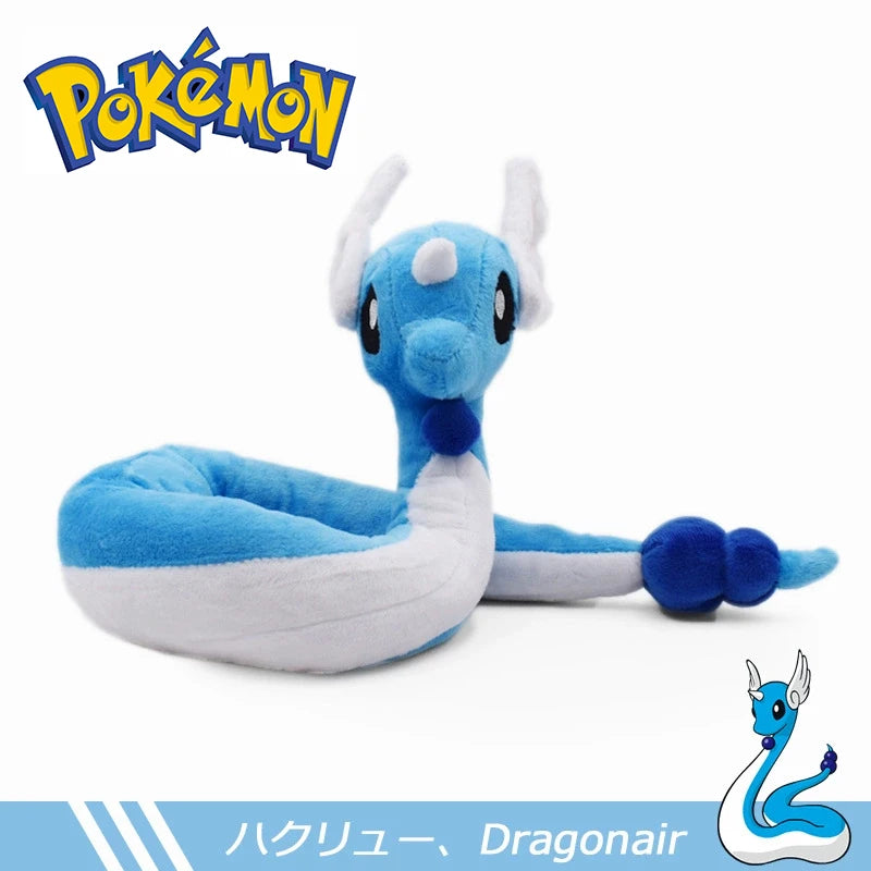 20-68cm Kawaii Pokemon Original Flash Dragonite Mini Dragon Dragonair Cartoon Soft Plush Doll Throw Pillow Child Birthday Gift