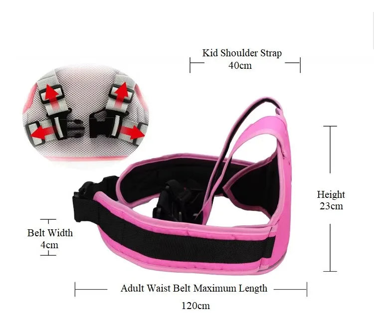 PANGDUBE Kids Motorcycle Safety Harness Adjustable Strap Belt for Electric Cars Bikes Anti-Fall Baby Cycling Strap Kids Gear