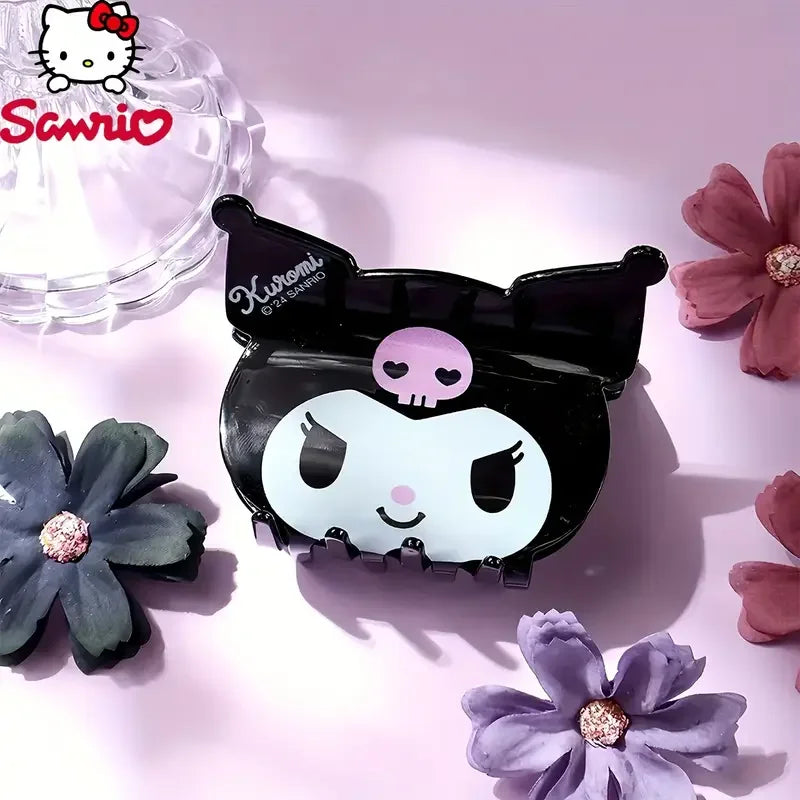 1pc/6pcs Sanrio Cute Cartoon Hair Clip Pink Accessory Claw Adorable Hair Clip Perfect Gift for Family Members New Collection