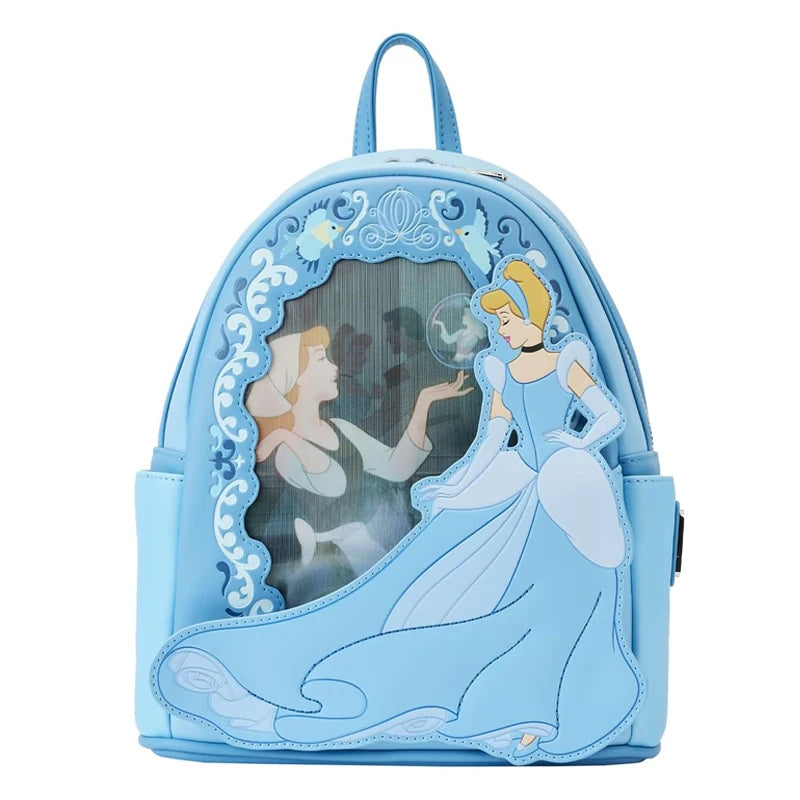 Loungefly Disney Princess Series Manga Style Animated Collage Collection Mini Backpack