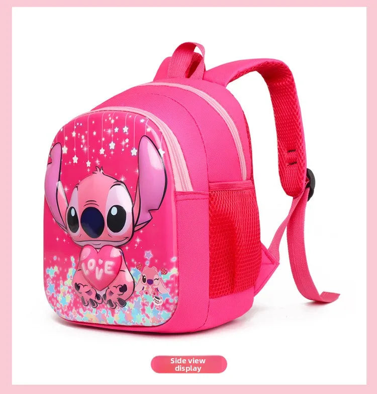 Disney Stitch New Kindergarten Schoolbag Cartoon Cute Boys and Girls Backpack High Quality Fashion Children's Schoolbag Light