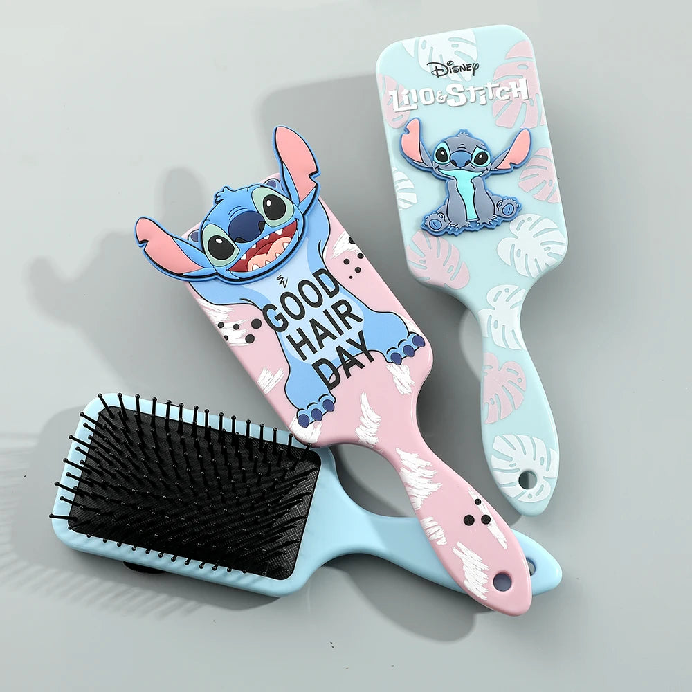 Miniso Disney Animation Lilo & Stitch Comb Series Cartoon Stitch Peripheral Air Cushion Massage Comb Children Girl Student Comb