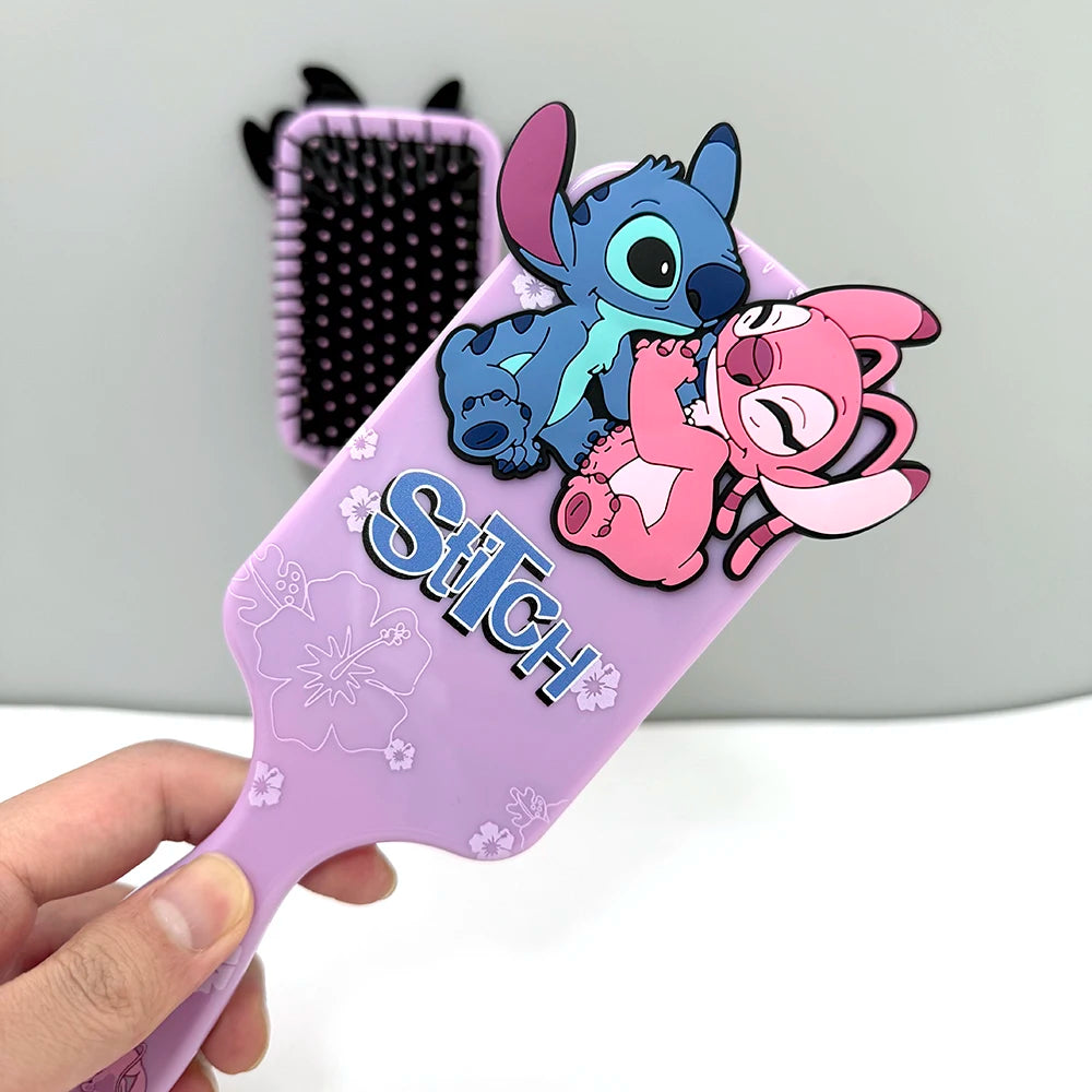 Miniso Disney Animation Lilo & Stitch Comb Series Cartoon Stitch Peripheral Air Cushion Massage Comb Children Girl Student Comb