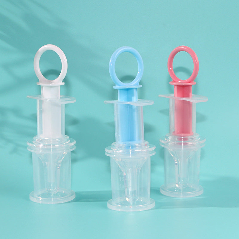 Baby Pacifier Feeder, Baby Liquid Medicine Dispenser, Anti-choking Silicone Needle Feeder Water Feeder, With Measuring 20ml Cup