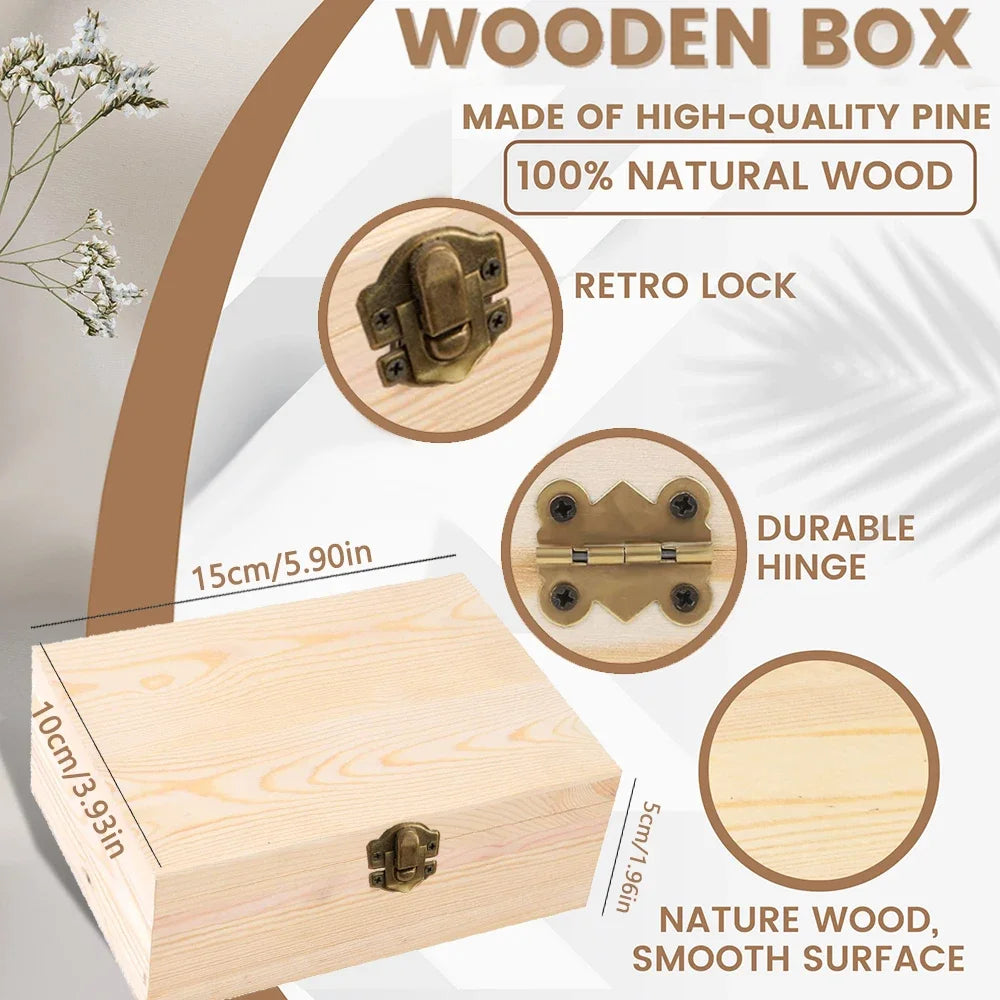 Personalised Wooden Keepsake Box Christening Gift for Boys and Girls Baby's First Keepsake Box Newborn Baby Gifts