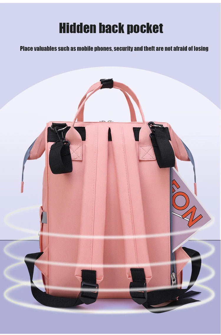 Disney New Fashion Baby Diaper Bag Large Capacity Maternity Bag Baby Waterproof Stroller Backpack Mickey Mouse Baby Diaper Bag