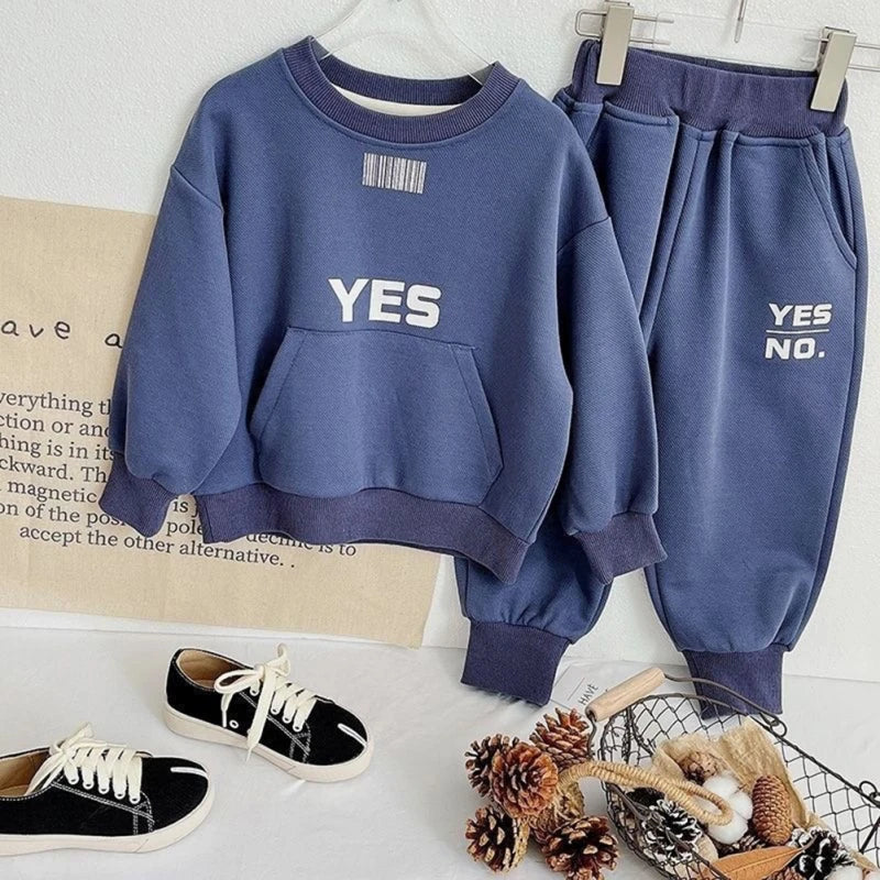 Kids Clothes Set Boys Girls For Fashion Children Long Sleeve Tops Pants Spring Autumn Teenager Sport Outfits Toddlers Costume