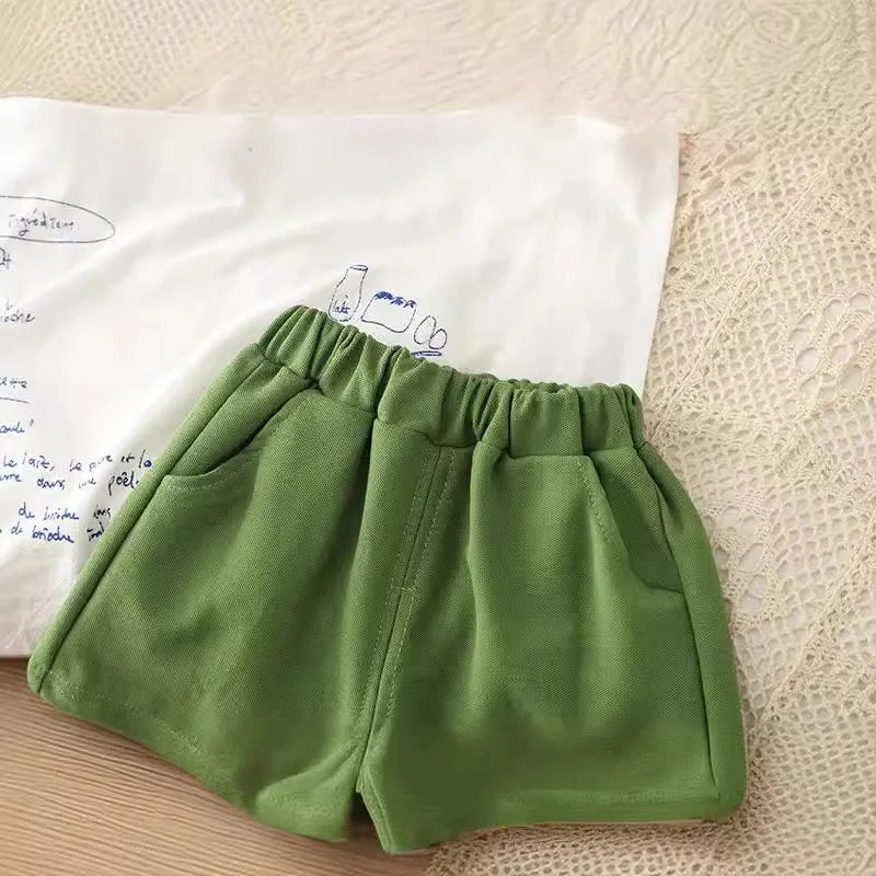 New Summer Baby Girls Clothes Suit Children Boys Fashion Vest Shorts 2Pcs/Sets Kids Clothing Infant Costume Toddler Tracksuits