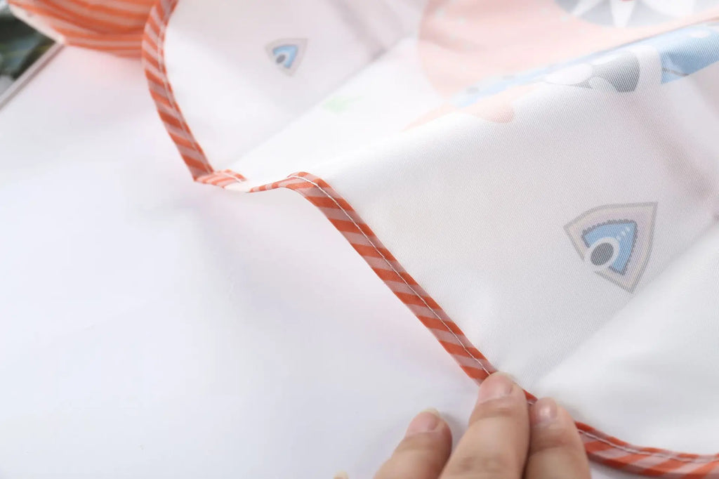 PANGDUBE Waterproof Art Smock Long Sleeve Coverall with Pocket Toddler Painting Apron Baby Feeding Bib for Boys Girls Bib