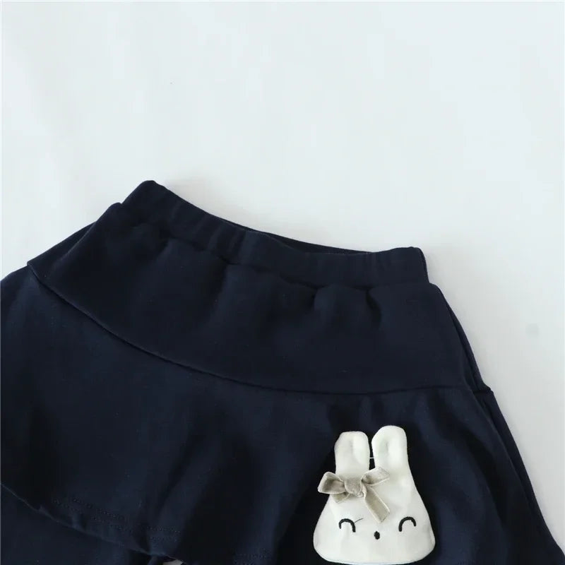 New Baby Girls Leggings Lace Princess Skirt-pants Spring Autumn Children Slim Skirt Trousers for 2-7 Years Kids Clothes