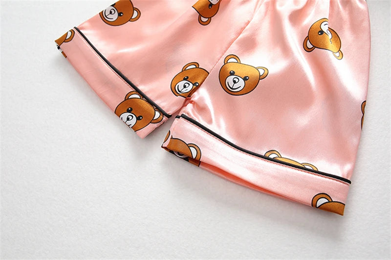 New Summer Baby Boys Clothes Suit Children Girls Sleepwear Shirt Shorts 2Pcs/Sets Kids Pajamas Toddler Costume Infant Tracksuits