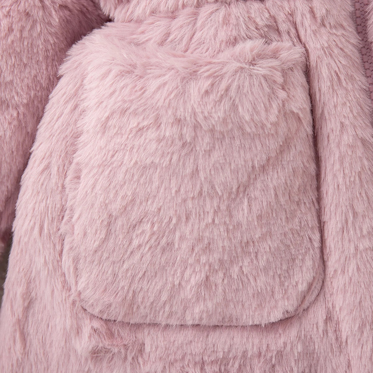 Winter New Solid Color Long Sleeved Baby Girl Coat, Thick And Warm Children'S Clothing Suitable For Babies Of 90-140 Height