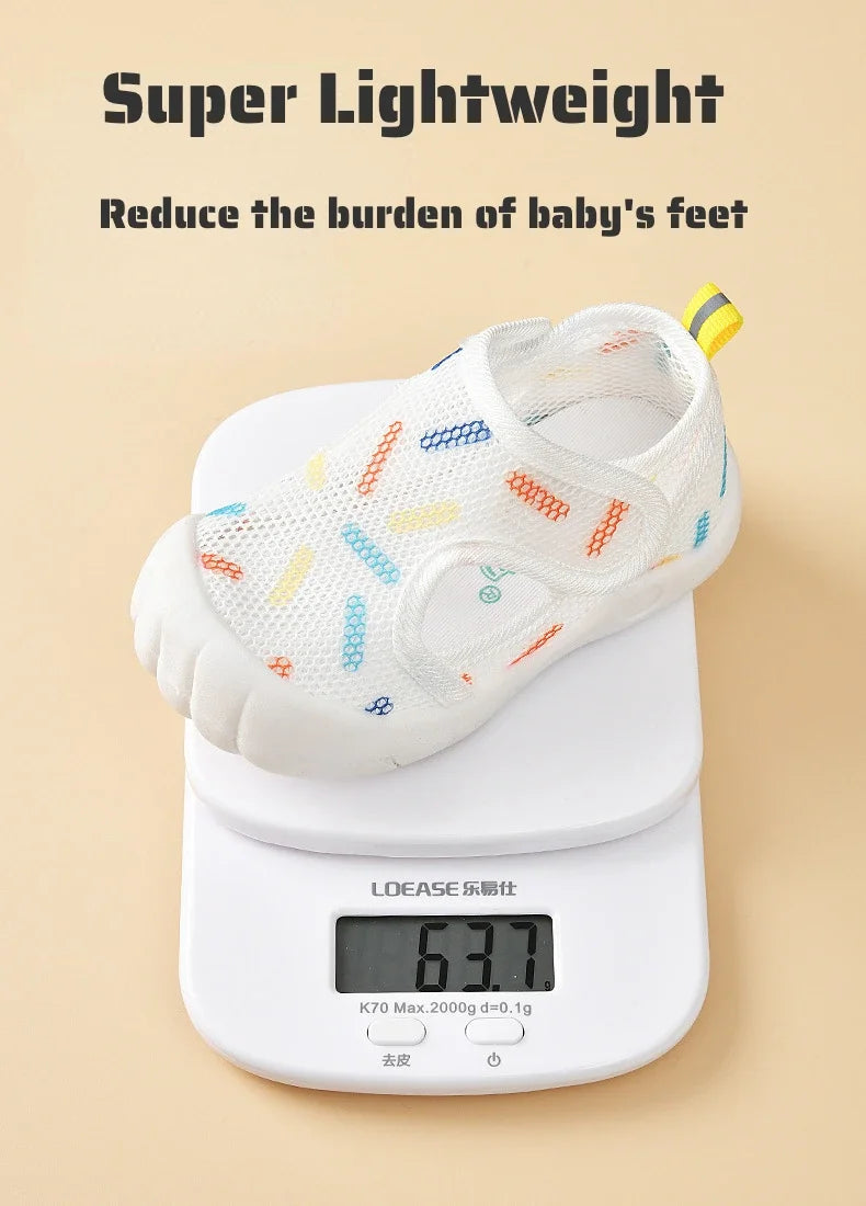 1-4T Summer Breathable Air Mesh Kids Sandals Baby Unisex Casual Shoes Anti-slip Soft Sole First Walkers Infant Lightweight Shoes