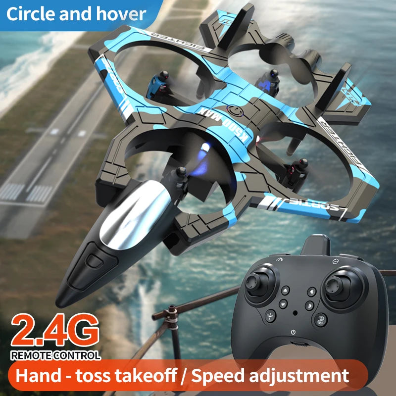 JCMO K500MAX Remote Control Toy Plane One Key Take Off Throw Fly 360° Rolling Flight 2.4Ghz RC Three Speed Adjustment Toy Plane