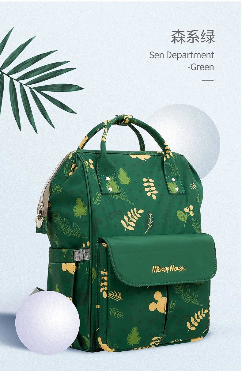 Disney Mickey's New Diaper Bag Backpack Cartoon Cute Baby Bag Multifunctional Baby Diaper Bag Luxury Brand Original Backpack