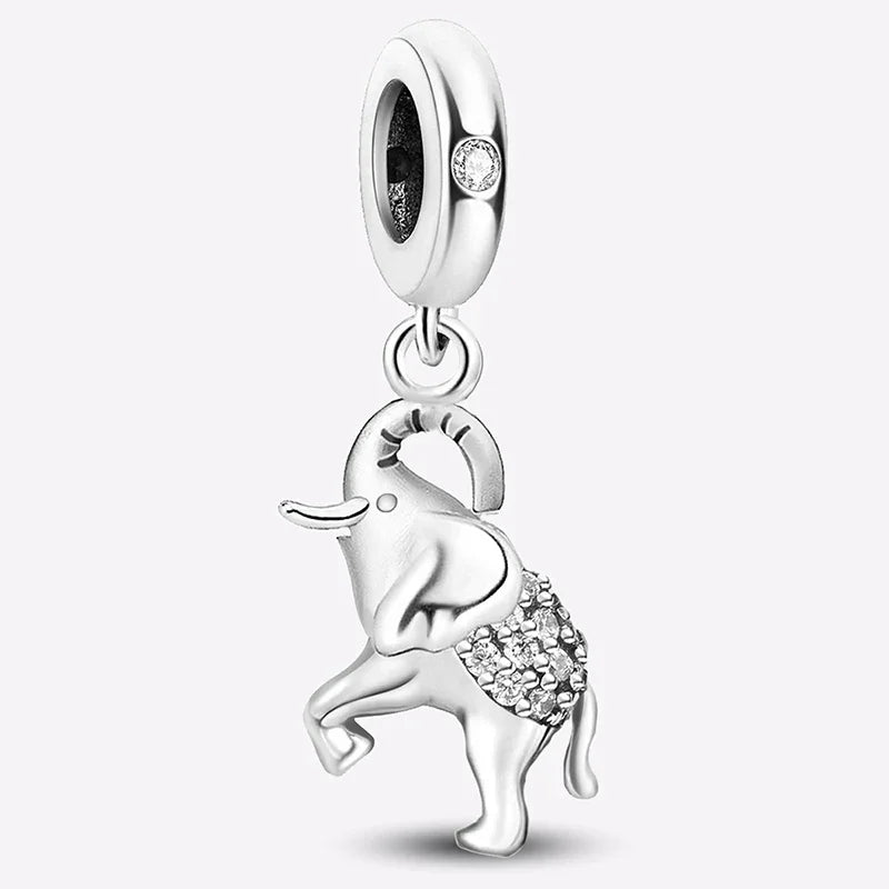 925 Sterling Silver Mushroom Cat Owl Puppy Cat Claw Charms Beads Fit Diy Bracelet Bangle Making Gift Of High Quality Jewelry