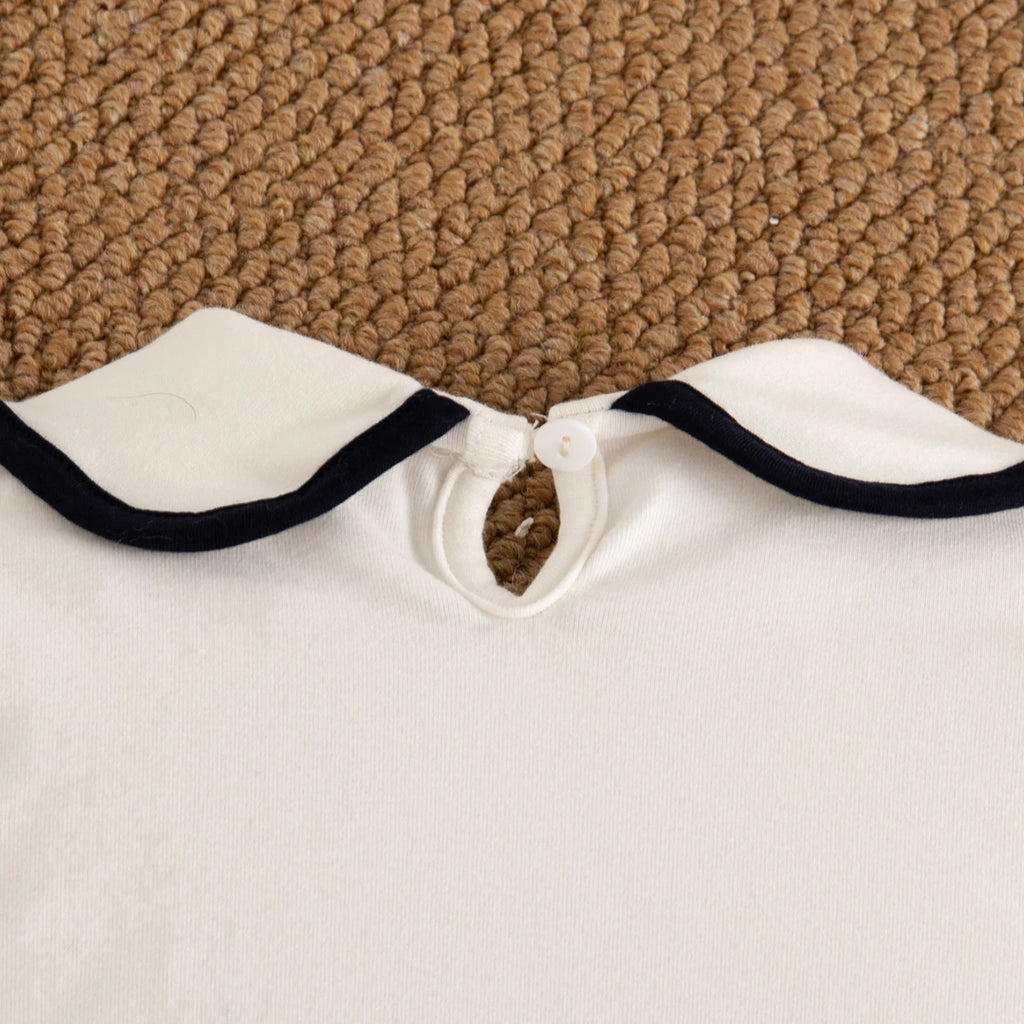 Spring And Autumn New Baby Girl Two Piece Set, White Long Sleeve Top+Beef Strap Skirt Children'S Clothing (9 Months -4 Years)