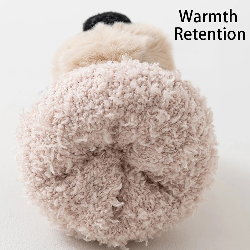 3 Pairs/Lot Baby Floor Socks Non-Slip Sole Kids Socks Cute Cartoon Winter Warm Toddler Socks For Boys And Girls