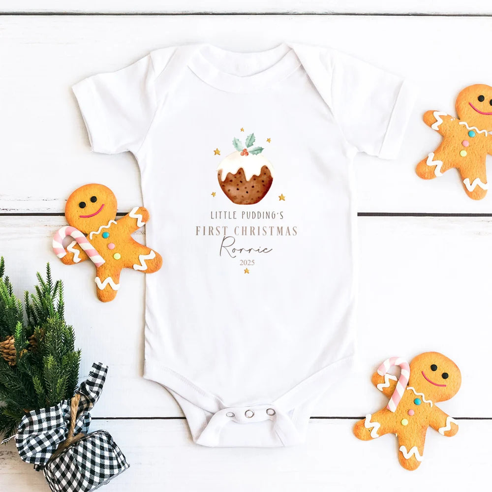 Personalised Baby First Christmas Rompers Newborn First Christmas Outfit Babies 1st Xmas Gift Idea Little Reindeer Xmas Cloth