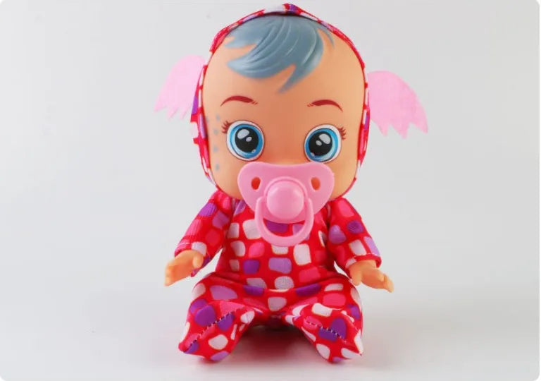 8inch 3D Weeping Babies Unicorn Baby Simulation Baby Crying Doll Creative Cute Doll For Girl Reborn Baby Vinyl Christmas Gift