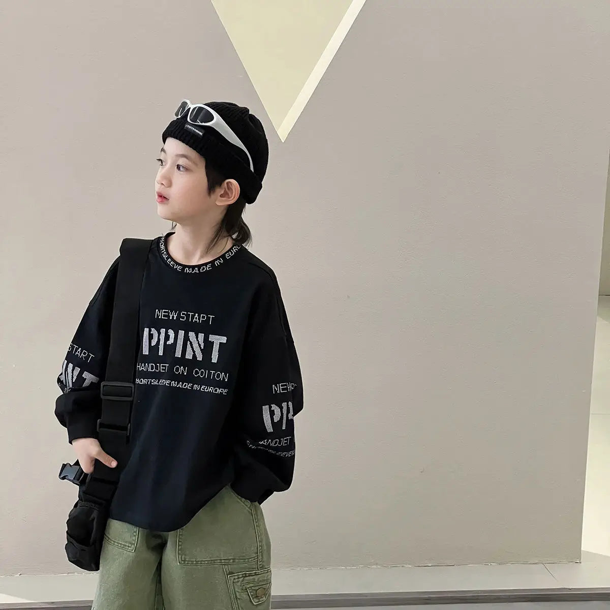 Cotton Undershirt T-shirt Children's Boy's Clothing Kids Top Bottom Clothes Set Boys Child Tee Spring Autumn Tshirt Junior Boys'