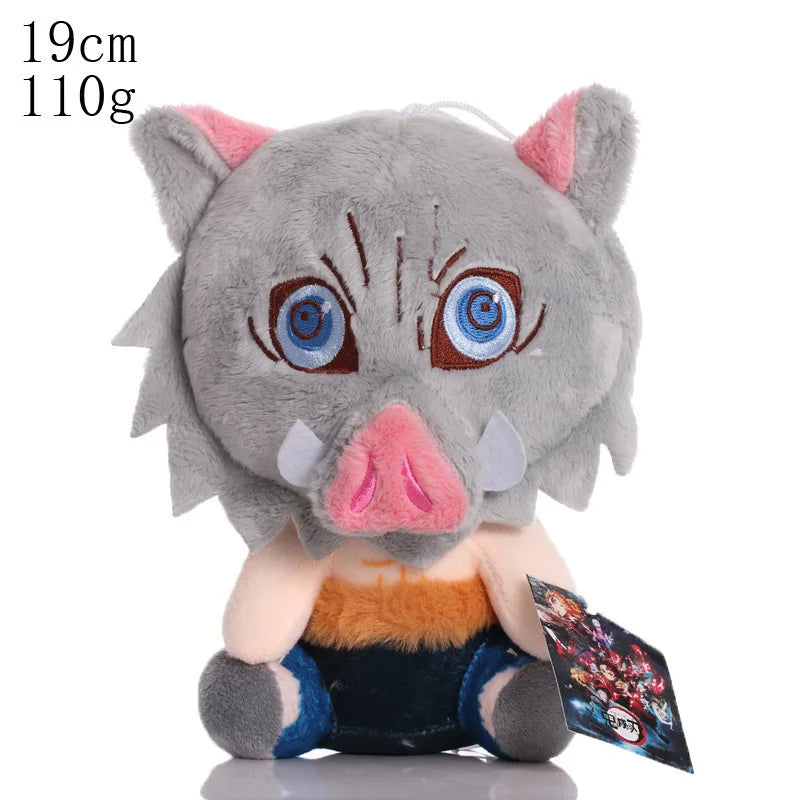20-25cm Demon Slayer Plush Stuffed Tsugikuni Yoriichi Kokushibou Akaza Kamado Tanjirou Anime Figure Plush Toy Doll Birthday Gift