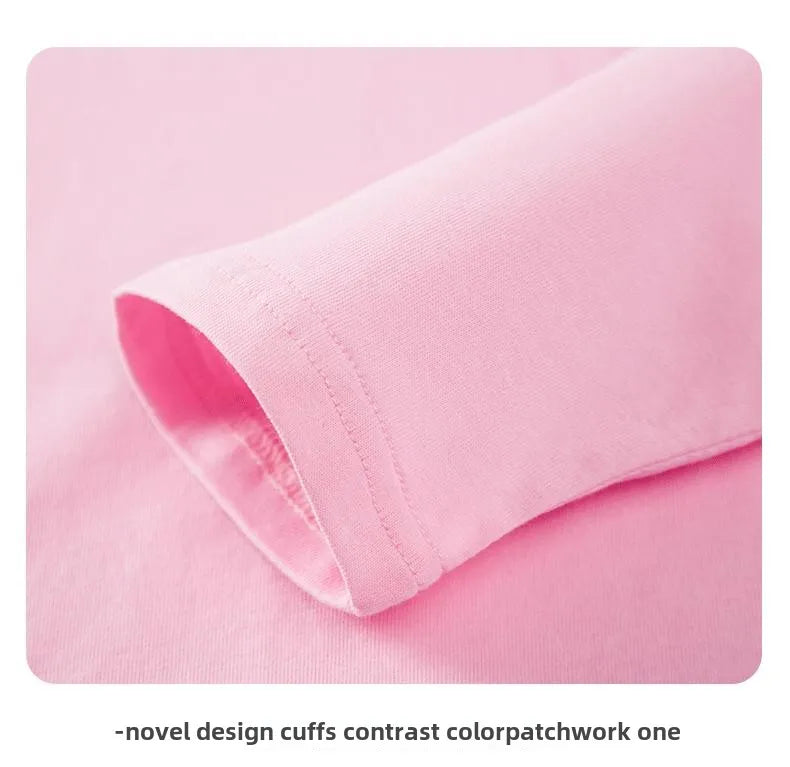 New children's long-sleeved T-shirt for boys, suitable for spring and autumn. Pure cotton upper garment for medium and large chi