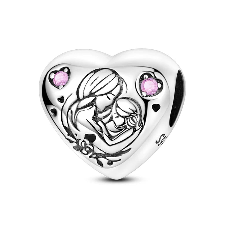 Hot Sale Charms Beads 925 Sterling Silver Pink Perfume Bottle Letter Luminous Firefly Tarot Card Beads Fit DIY Bracelets Jewelry