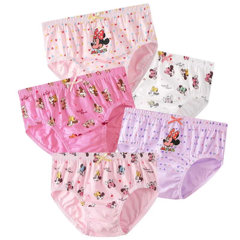 5Pieces/Box Kids Girls Panties Lovely Cinnamoroll Children Triangle Underwear Soft Cotton Boxed Briefs For Girls 2-14 Years old