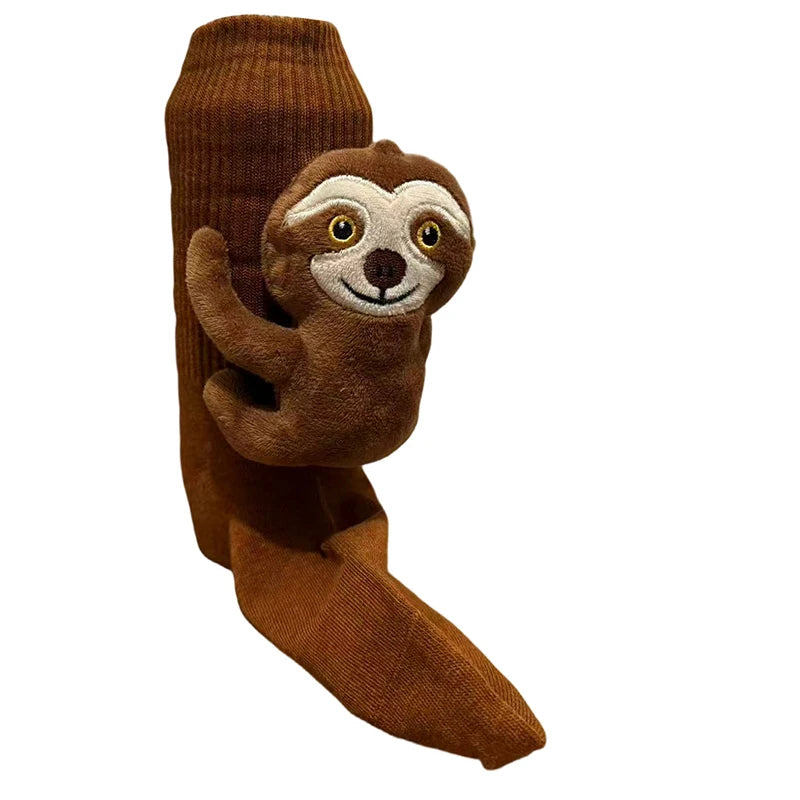 3D Knitted Animal Cute Socks Cozy Fuzzy Thick Warm Plush Kawaii Socks for Women Teens Kids Home Winter Holiday Christmas Gift