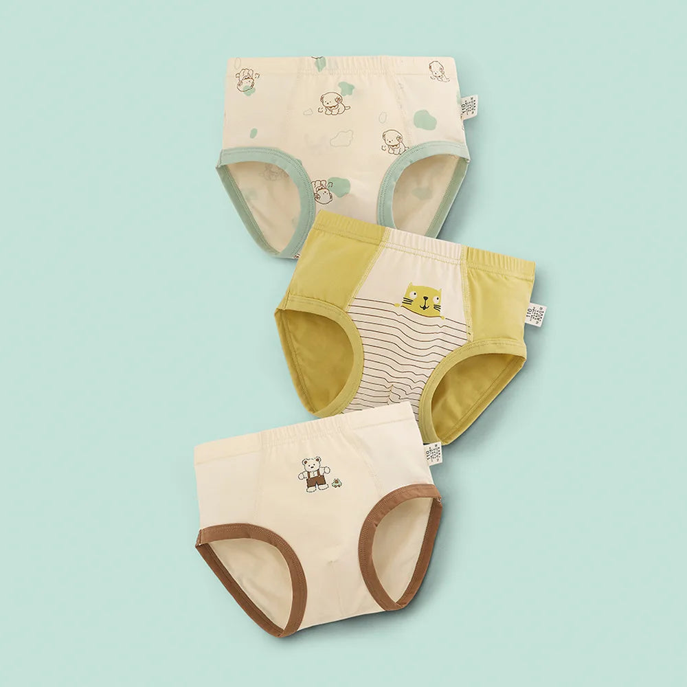 Boys' Briefs Summer Thin Cotton Cartoon Printed Dinosaur Baby Underwear Children's Underwear