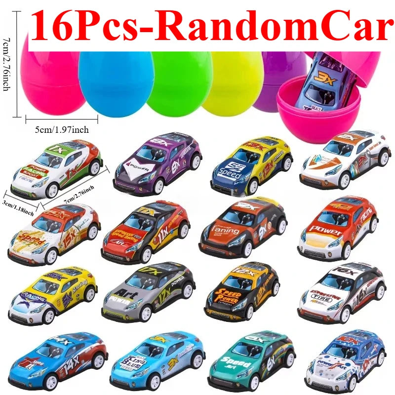 Animals Pull Back Cars Friction Powered Push and Go Back and Forth Vehicles Car Toys Racing Car Playset Toys Christmas Gift
