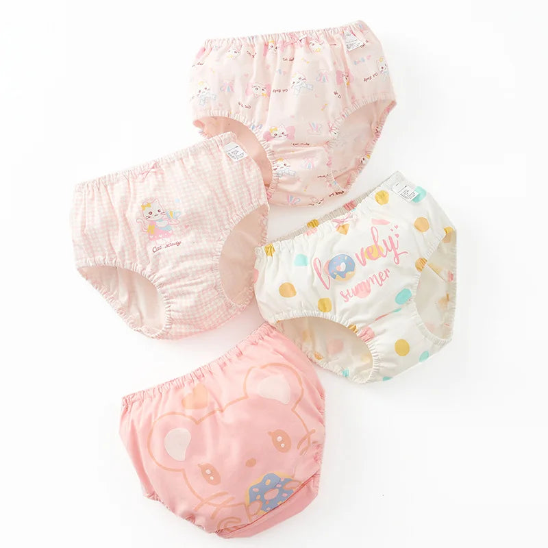Girl A Cotton Briefs Boxers Breathable Underpants Girl Quality Panties Size 90-165 Healthy Briefs Kids Comfortable Soft Boxers