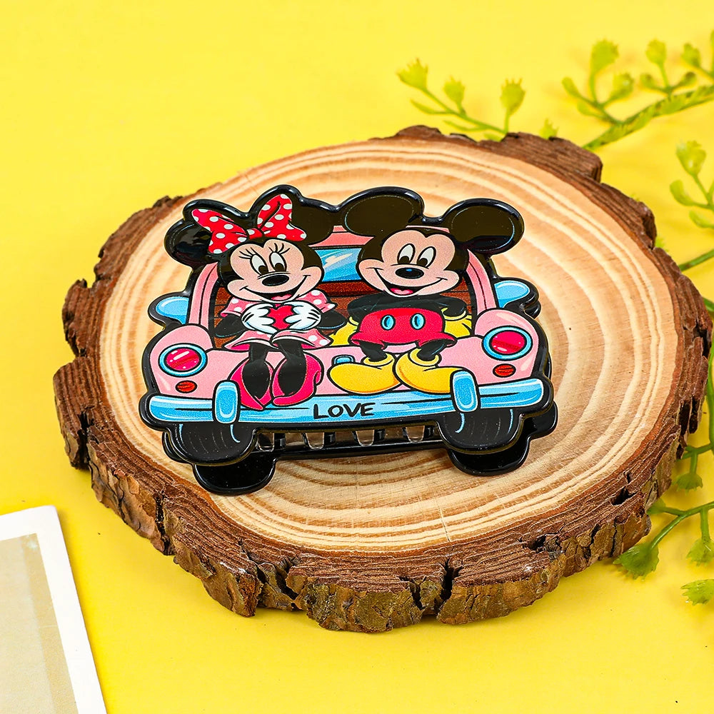 1PC/6PCS Disney Mickey and Minnie hair clips. The shapes are cute and sweet.