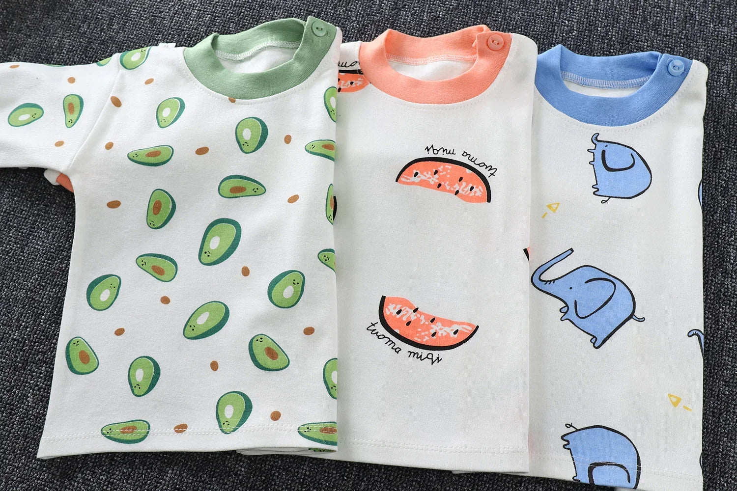 Cartoon Pajamas Suits Children's Baby Boys Girls Spring Autumn Sleepwear Home Clothes Cotton Autumn Long Trousers Kids Pijamas