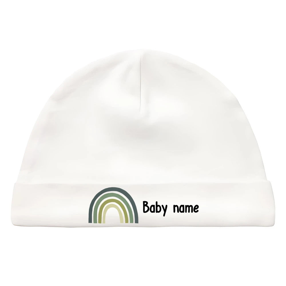 Personalised Unisex Baby Hat Infant Head Wear Baby Shower Gift Custom Newborn Beanie with Name First Hat for Babies