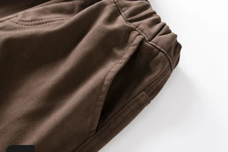 Boy's Loose Fit Tactical Cargo Pants 2025 Spring Autumn Lightweight Breathable Casual Wear with Multi-Pockets