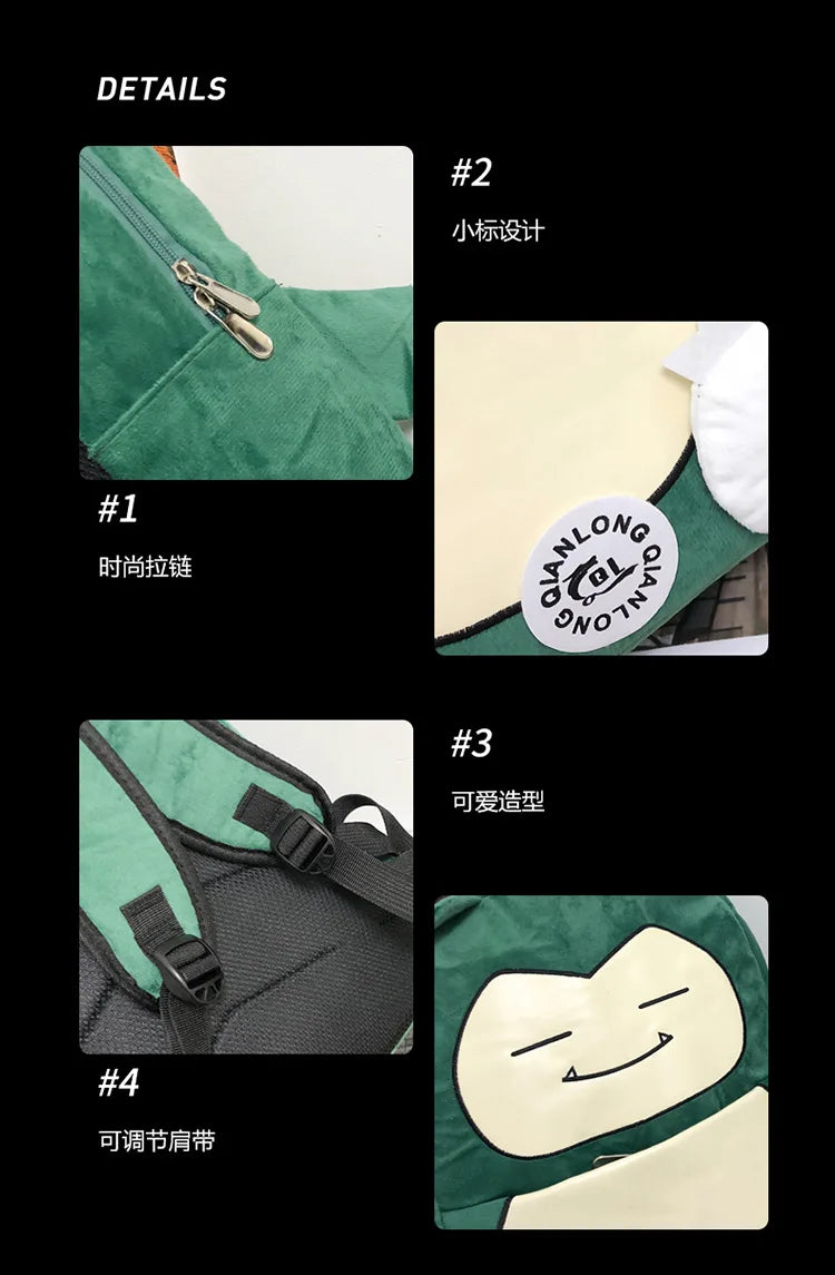 MINISO Switch Pokémon Cappy Beast Plush Backpack Couple Bag Large Capacity Backpack Gift Storage Toys Anime Accessories